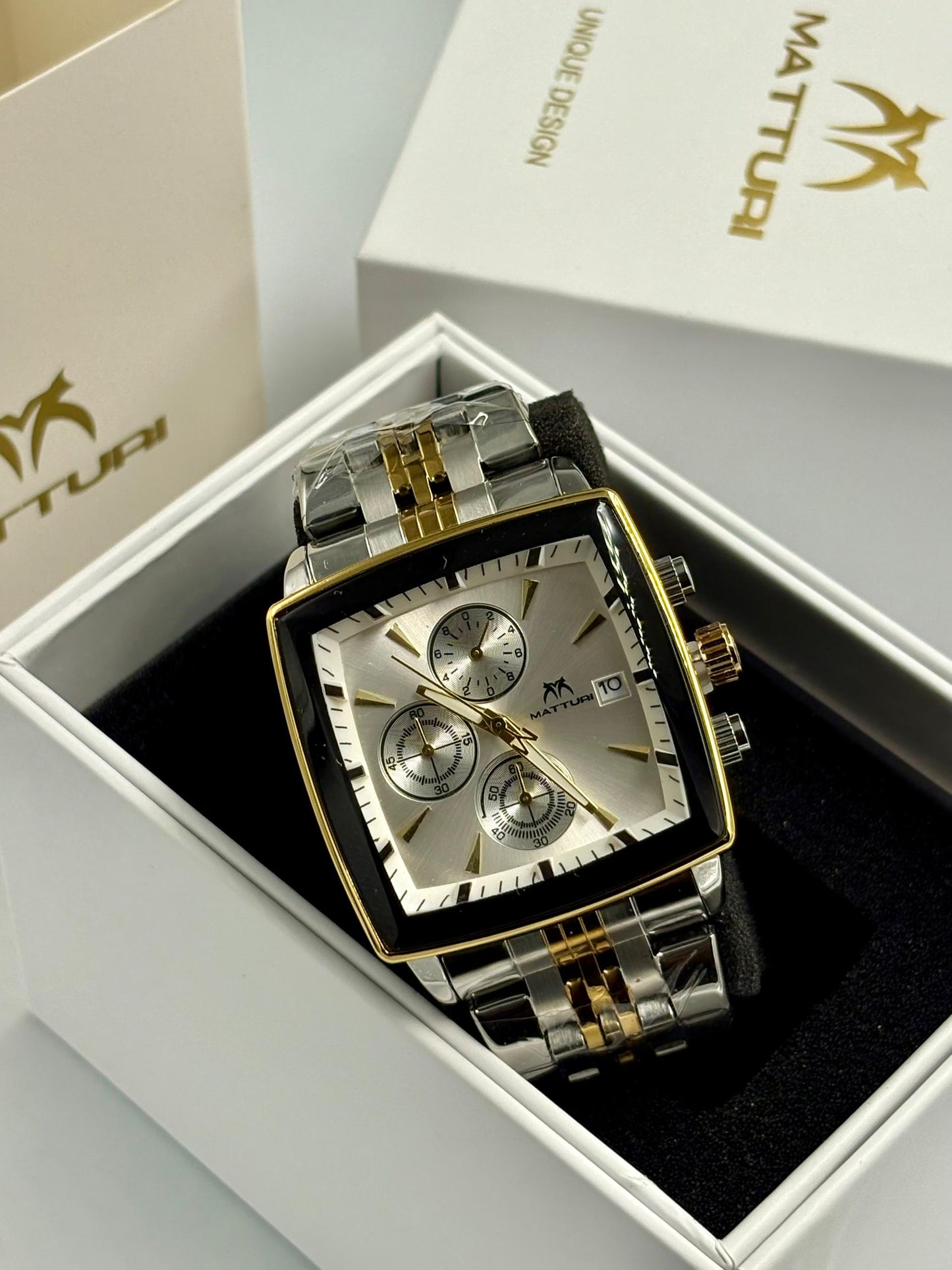 Matturi Chain Watch | Men's Luxury Stainless Steel Bracelet Wristwatch
