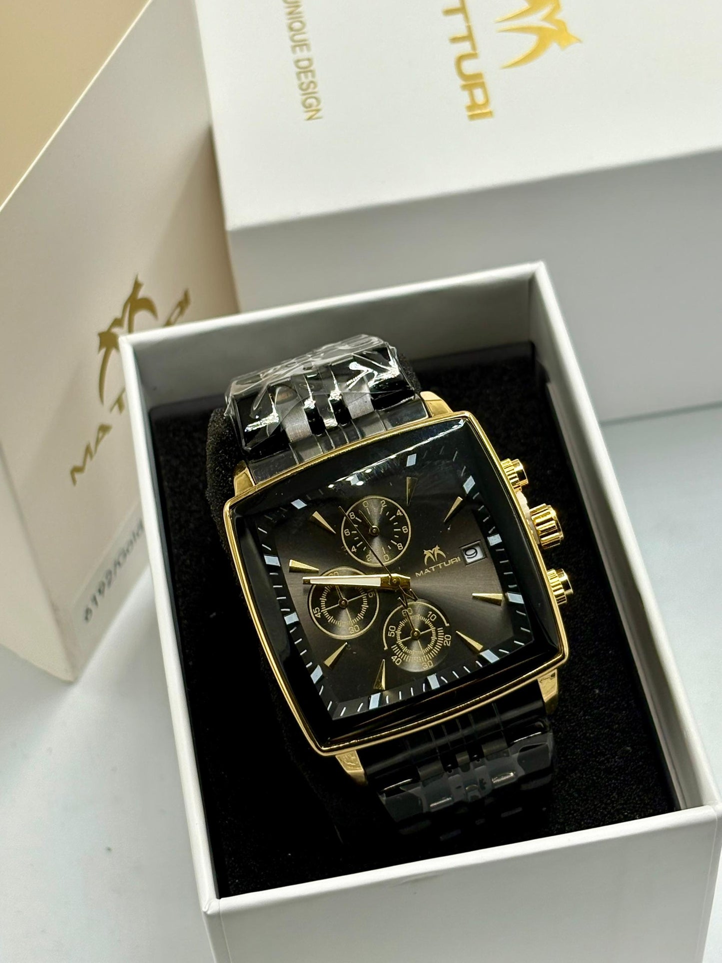 Matturi Chain Watch | Men's Luxury Stainless Steel Bracelet Wristwatch
