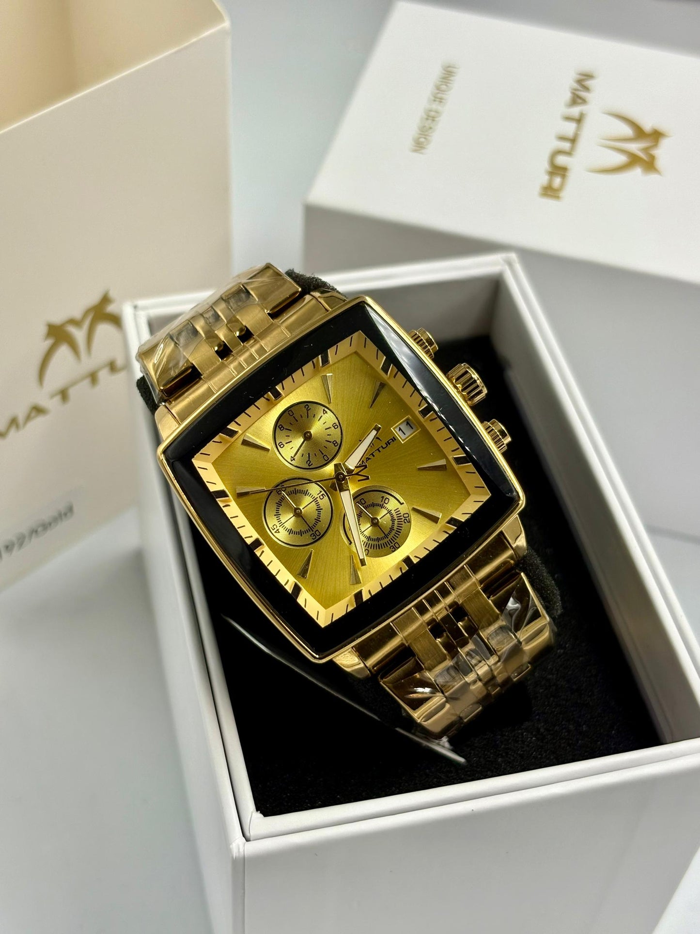 Matturi Chain Watch | Men's Luxury Stainless Steel Bracelet Wristwatch