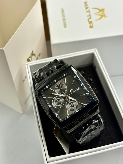 Matturi Chain Watch | Men's Luxury Stainless Steel Bracelet Wristwatch