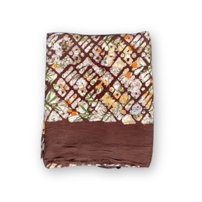 Cocoa Rhythm Authentic Crepe Fabric