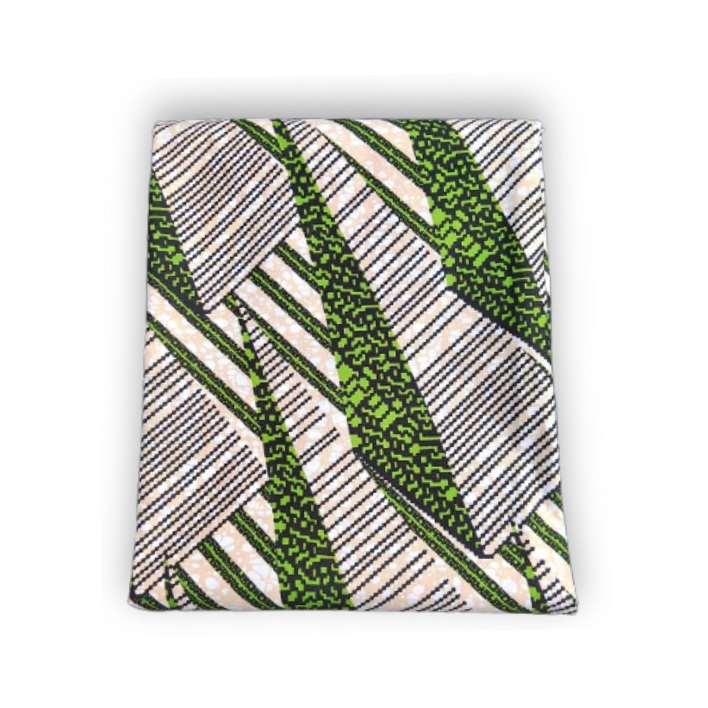 Emerald Rhythm Ankara | Premium Fabric – 6 Yards