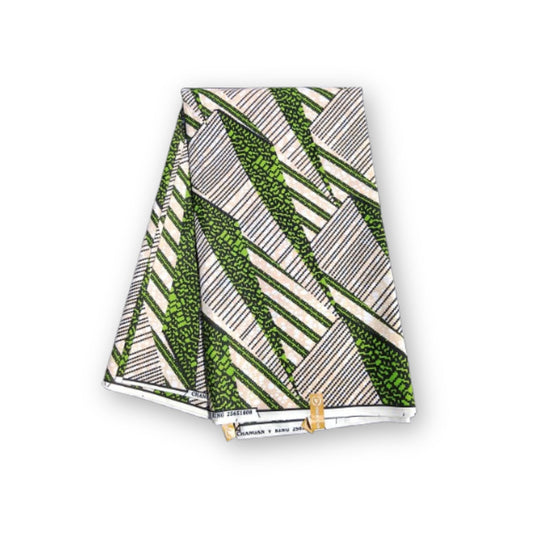 Emerald Rhythm Ankara | Premium Fabric – 6 Yards