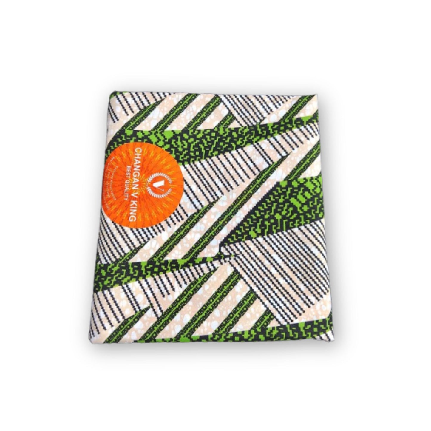 Emerald Rhythm Ankara | Premium Fabric – 6 Yards