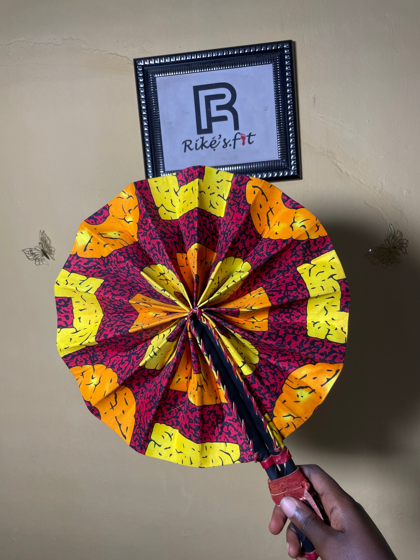 Pepper Dem with Style |  Colorful Ankara Fan