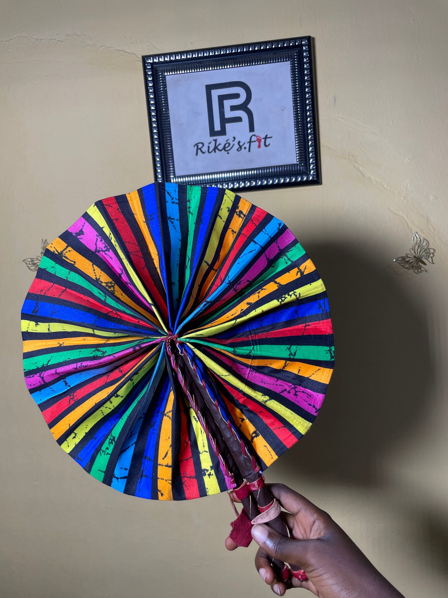 Pepper Dem with Style |  Colorful Ankara Fan
