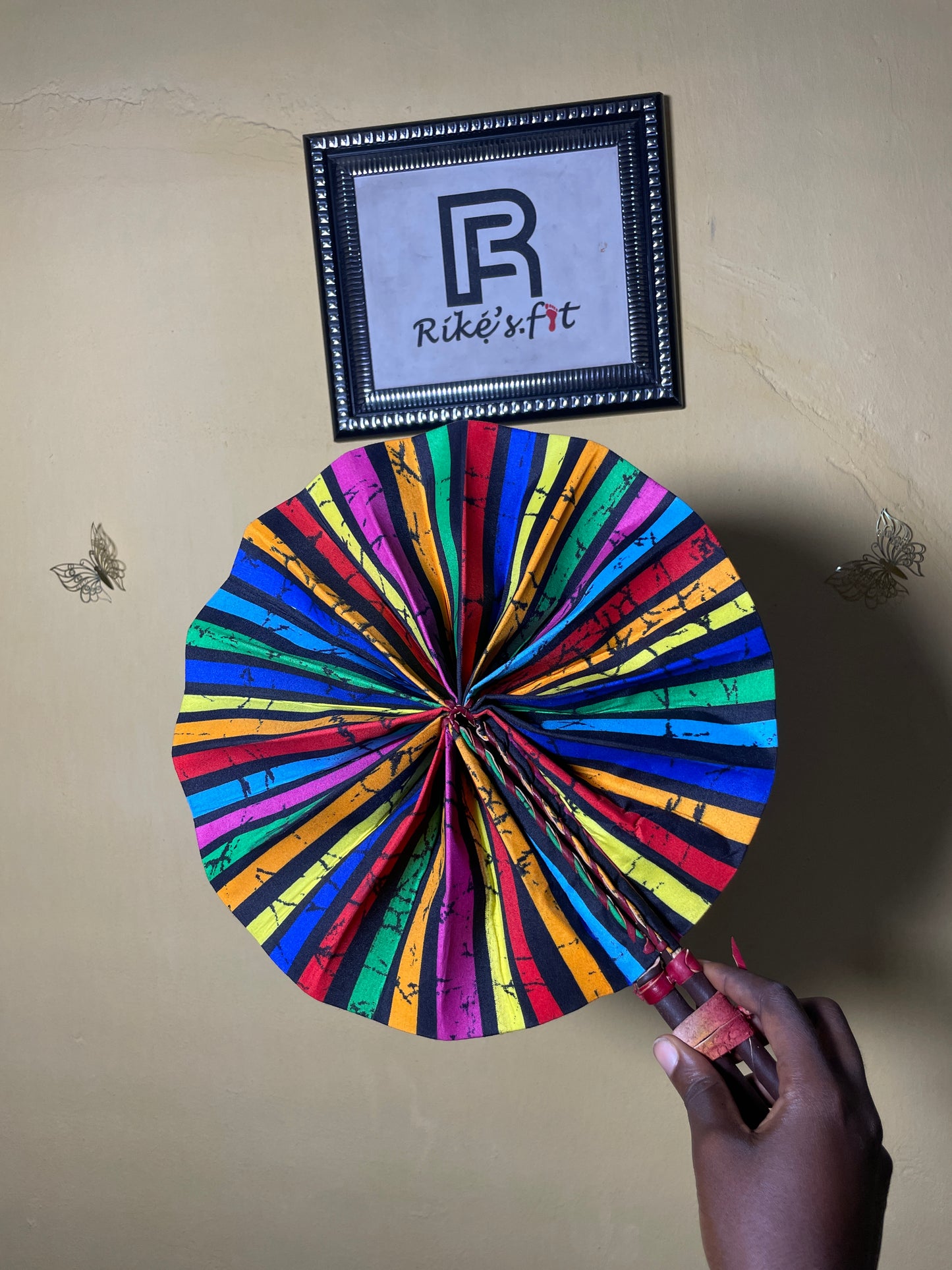 Pepper Dem with Style |  Colorful Ankara Fan