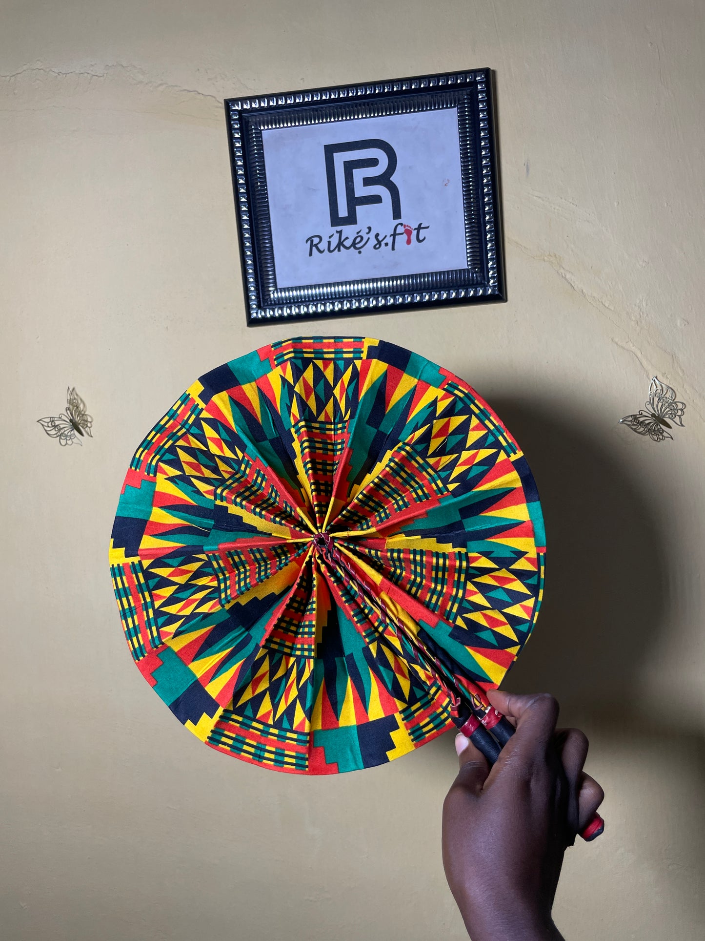 Pepper Dem with Style |  Colorful Ankara Fan