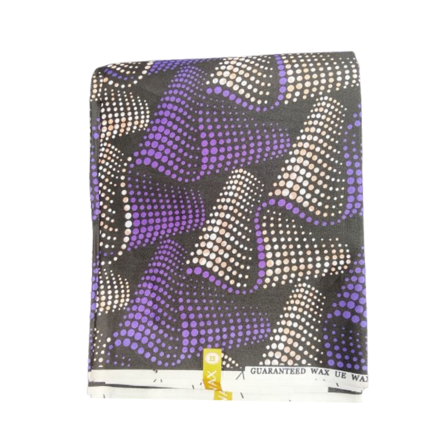 Violet Wave Ankara | Premium Nigerian Fabric – 6 Yards