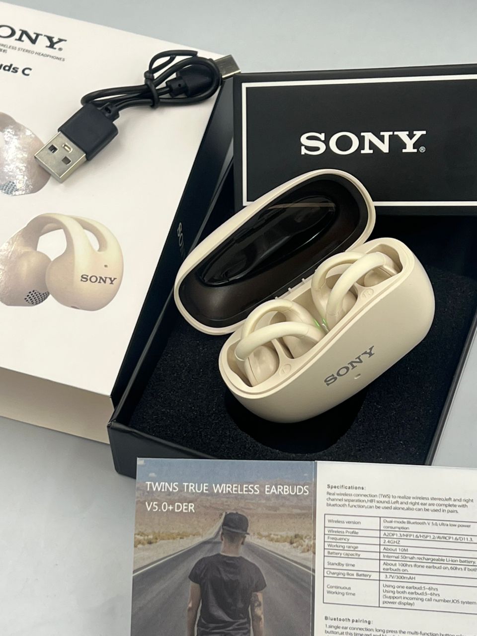 Sony ClipFit Wireless Headphones – Open-Ear Comfort & Secure Fit