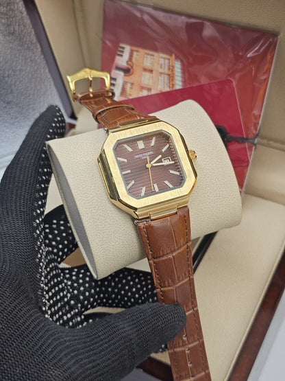 Patek Philippe Leather Strap Watch | Luxury Classic Timepiece