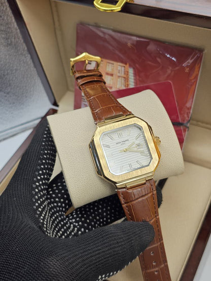 Patek Philippe Leather Strap Watch | Luxury Classic Timepiece