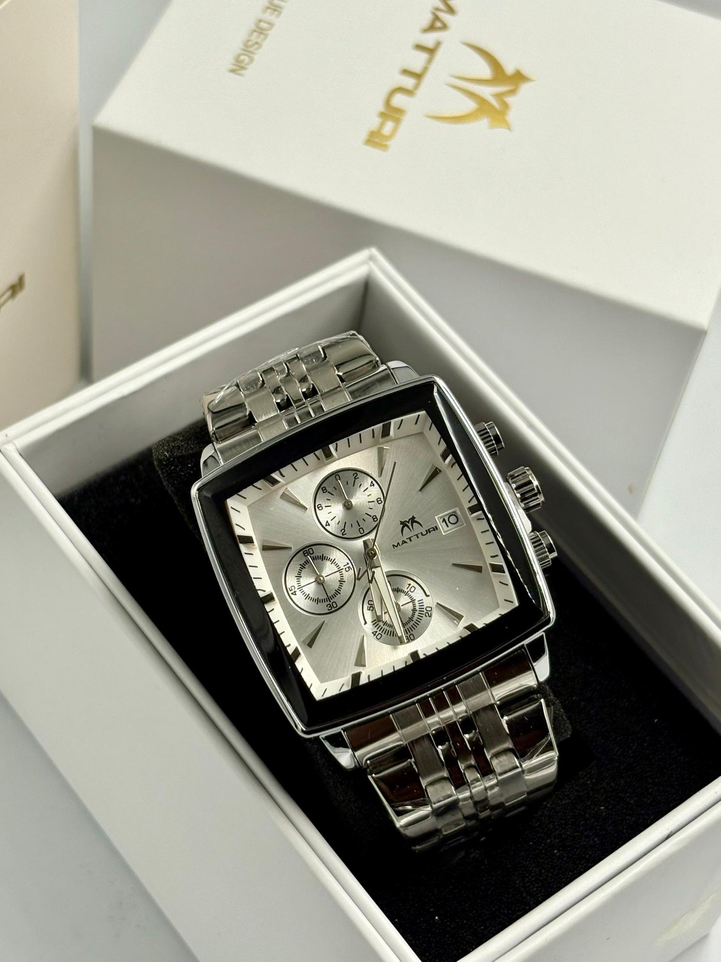 Matturi Chain Watch | Men's Luxury Stainless Steel Bracelet Wristwatch