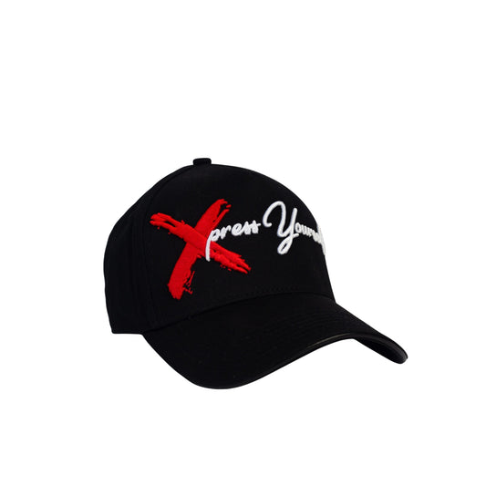 Xpress Yourself Embroidered Black Cap