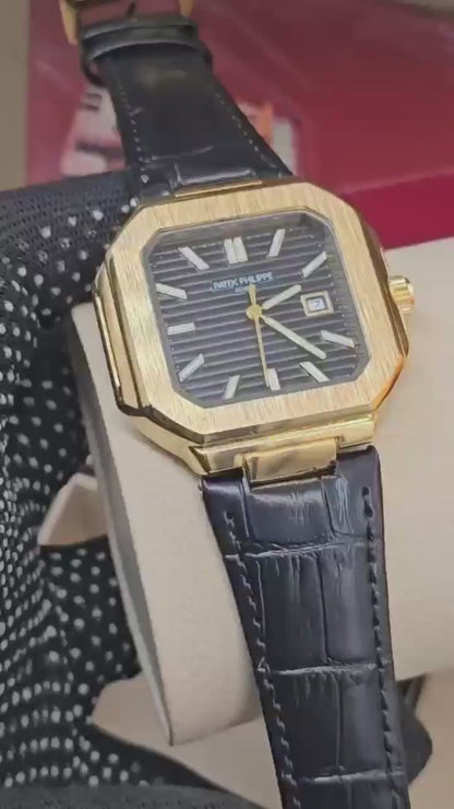 Patek Philippe Leather Strap Watch | Luxury Classic Timepiece